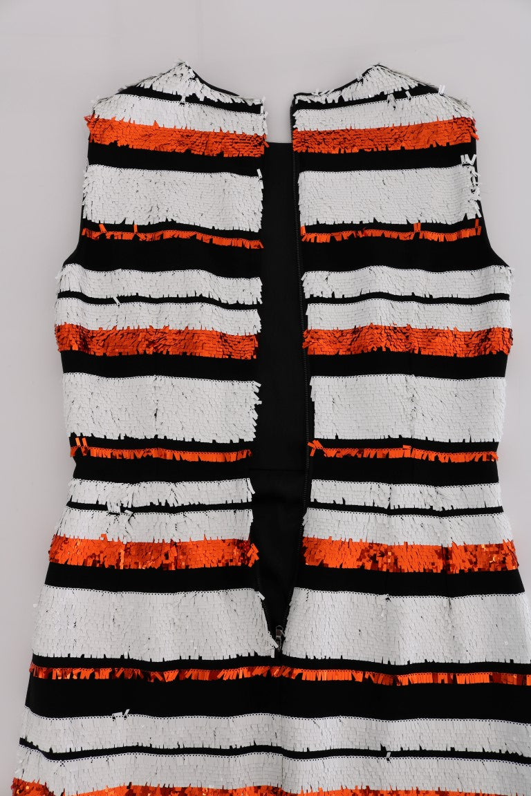 Rochie Dolce &amp; Gabbana fără mâneci, cu dungi
