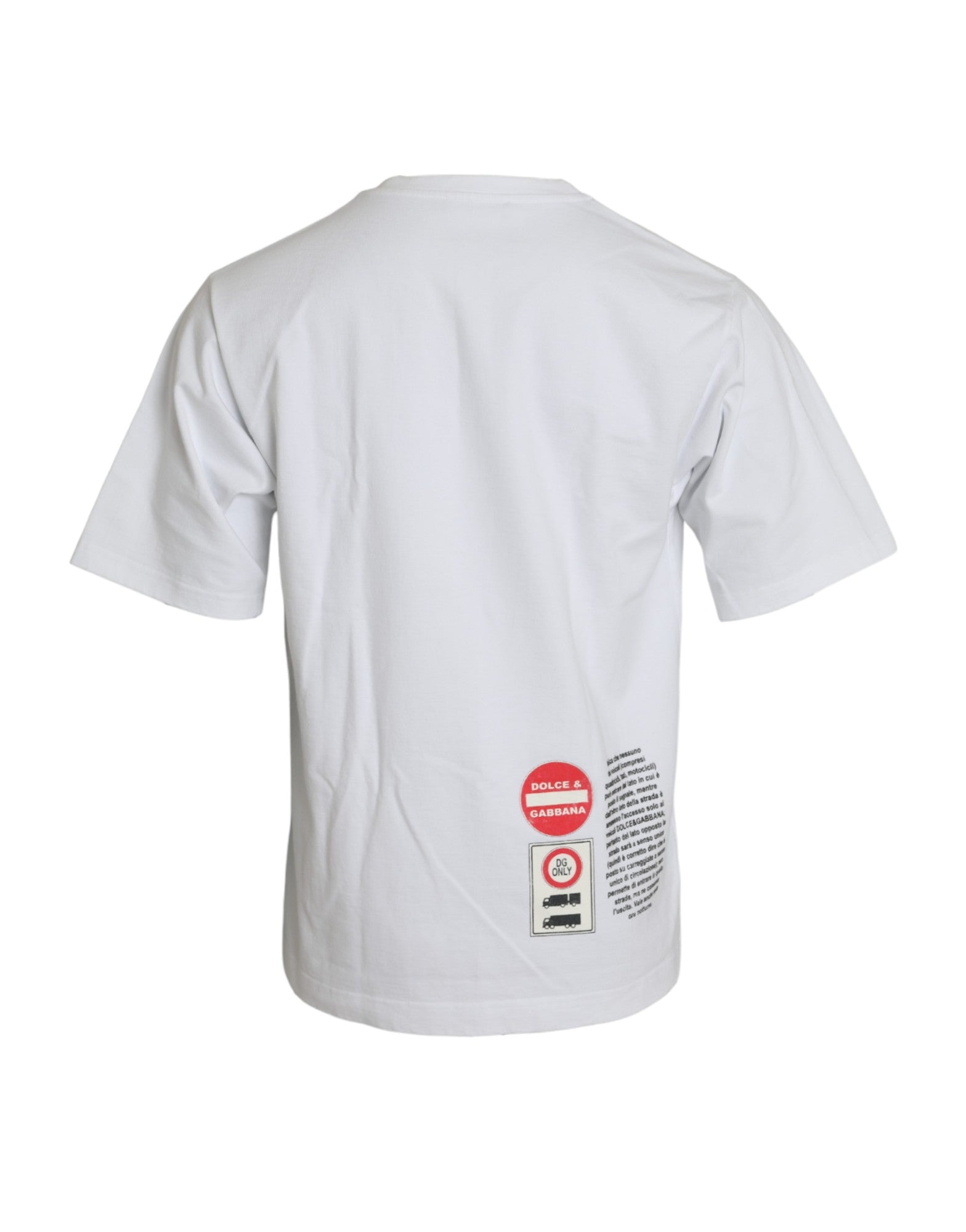 Tricou Dolce &amp; Gabbana alb cu mânecă scurtă din bumbac Amor Heart