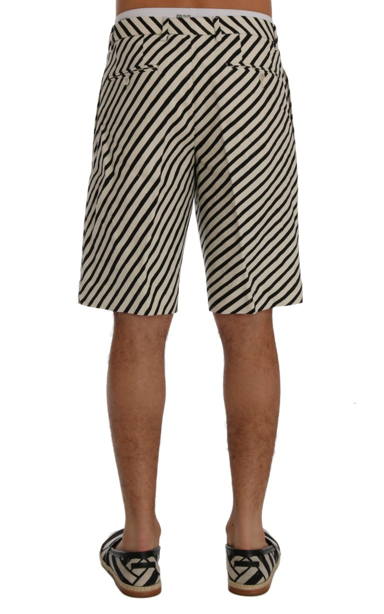Dolce &amp; Gabbana – Gestreifte Freizeitshorts aus Hanf