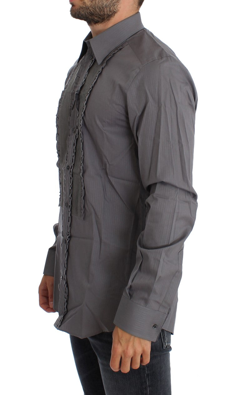 Dolce &amp; Gabbana Elegantes Slim Fit-Hemd aus Baumwolle