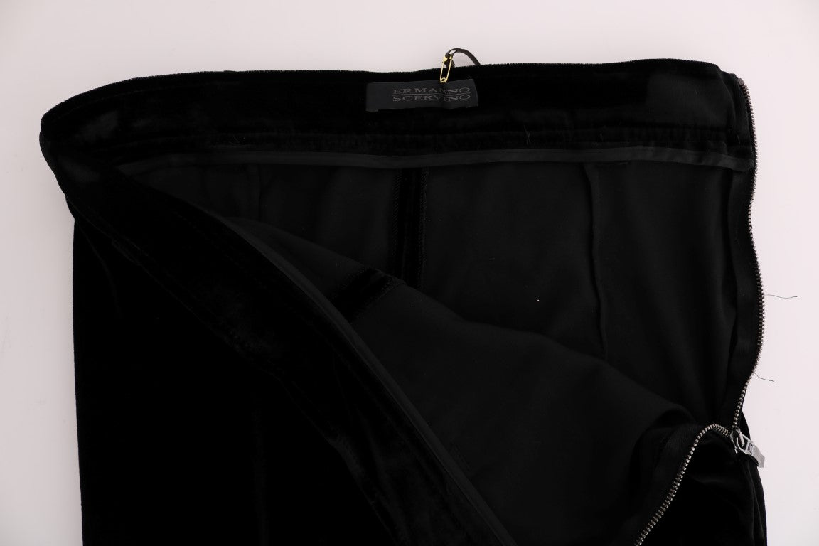 Ermanno Scervino Elegante schwarze Hose mit hoher Taille