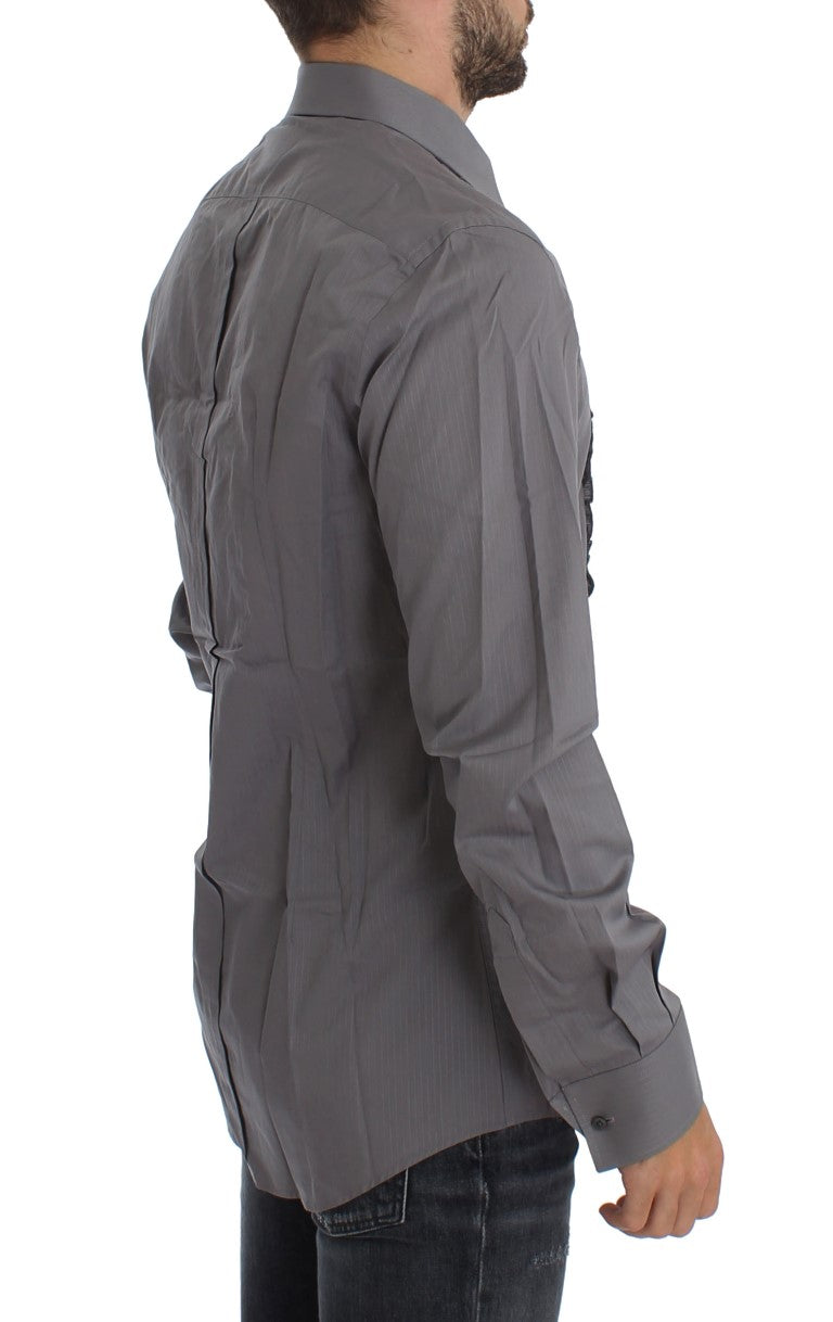 Dolce &amp; Gabbana Elegantes Slim Fit-Hemd aus Baumwolle