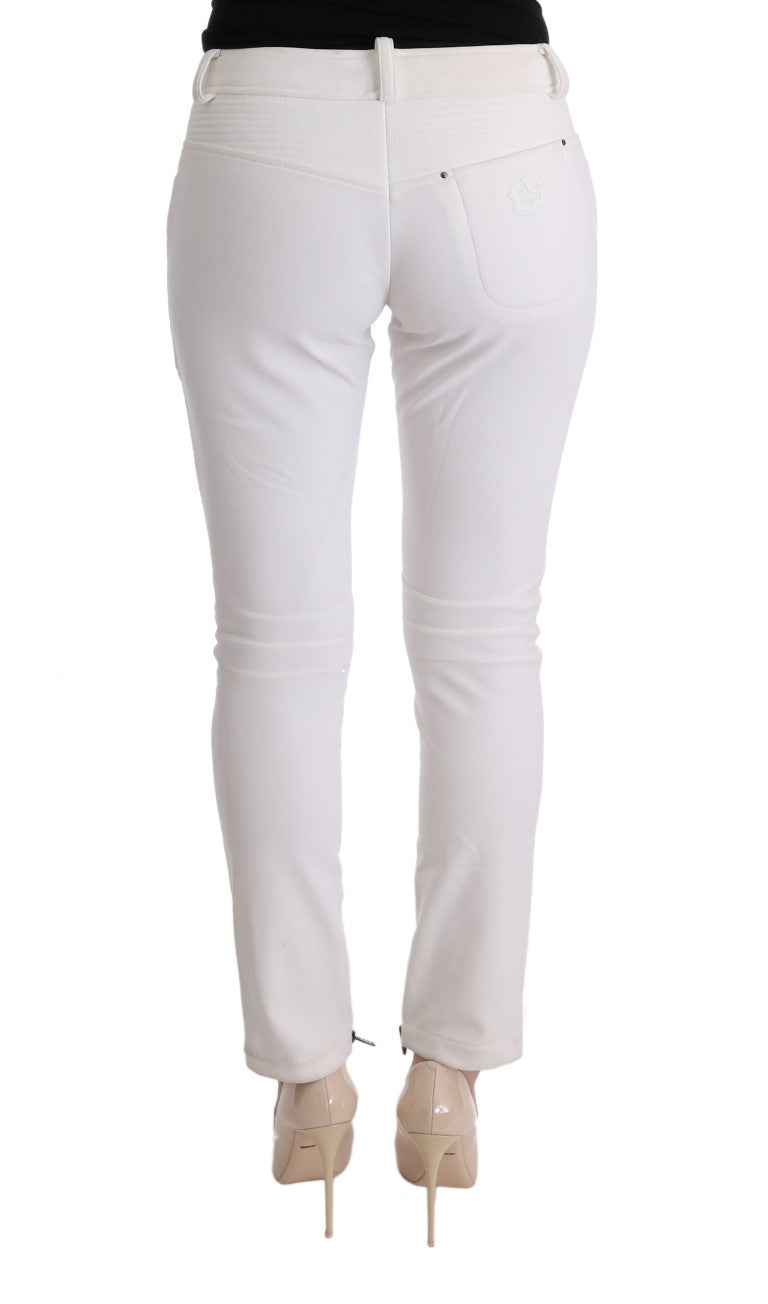Ermanno Scervino Schicke weiße Slim-Fit-Baumwollhose