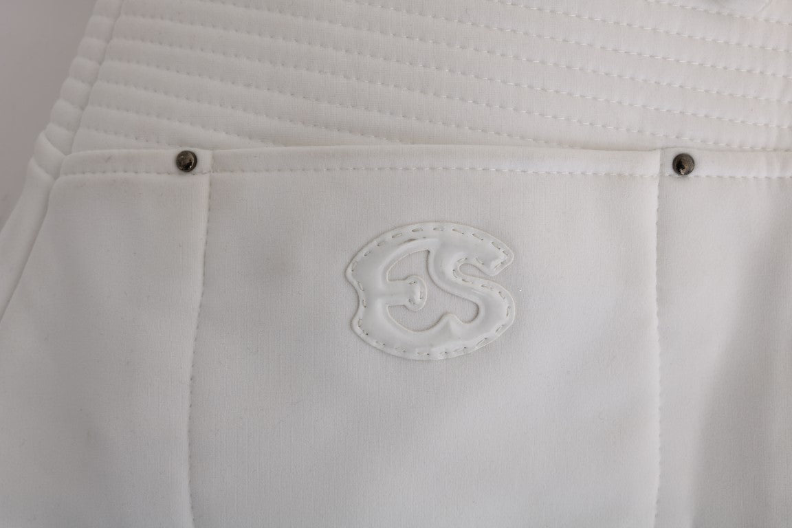 Ermanno Scervino Schicke weiße Slim-Fit-Baumwollhose