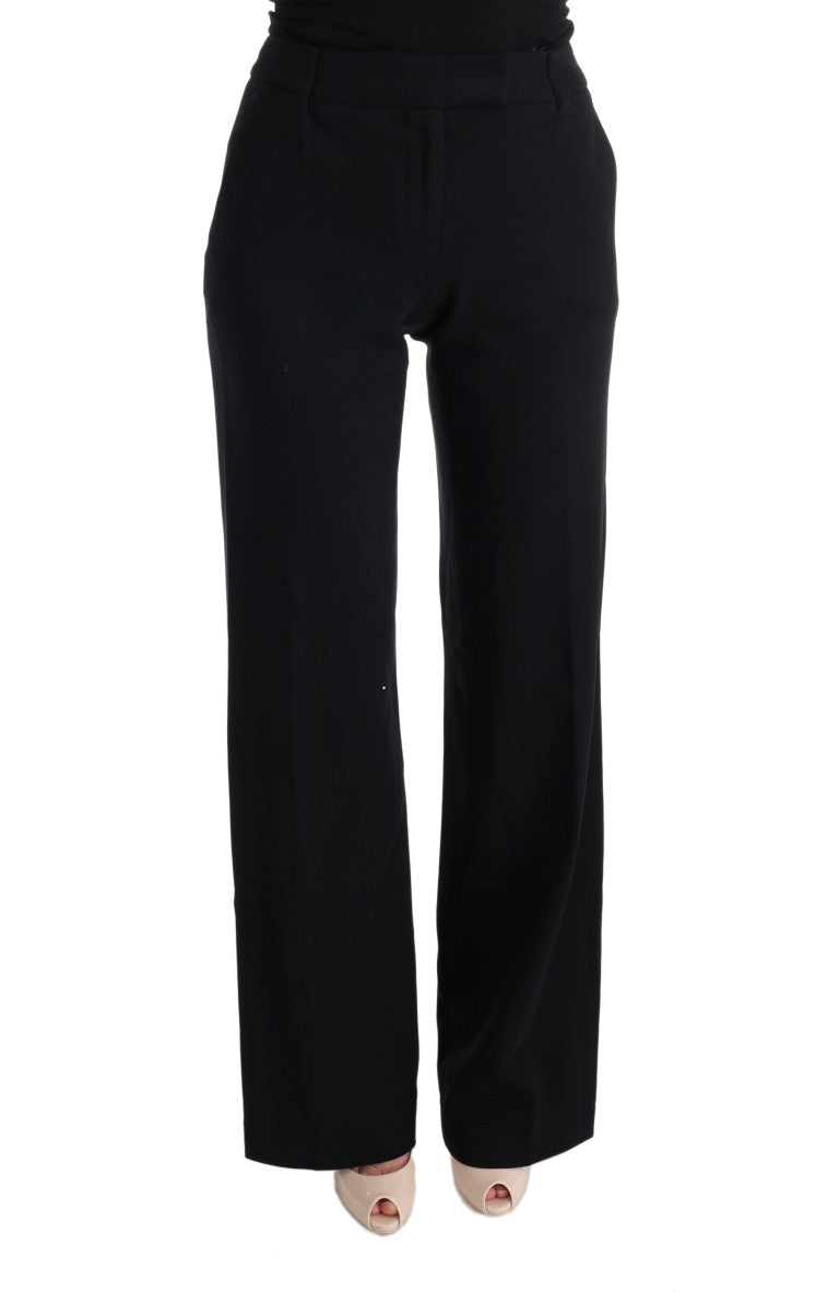 Ermanno Scervino Schicke schwarze formelle Bootcut-Hose