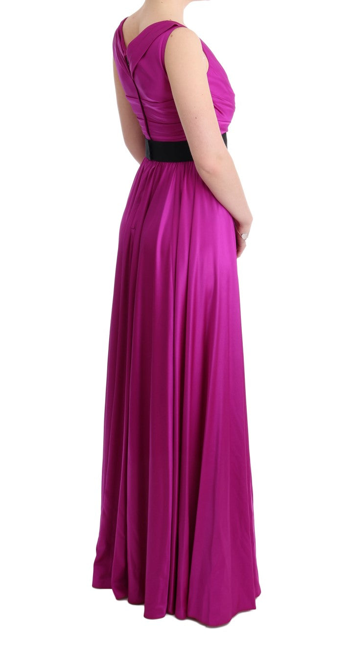 Dolce &amp; Gabbana Elegantes rosa Seidenkleid