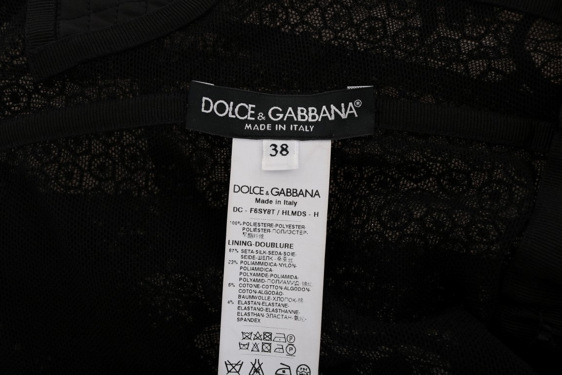 Dolce &amp; Gabbana – Elegantes, langes, schwarzes Etui-Maxikleid