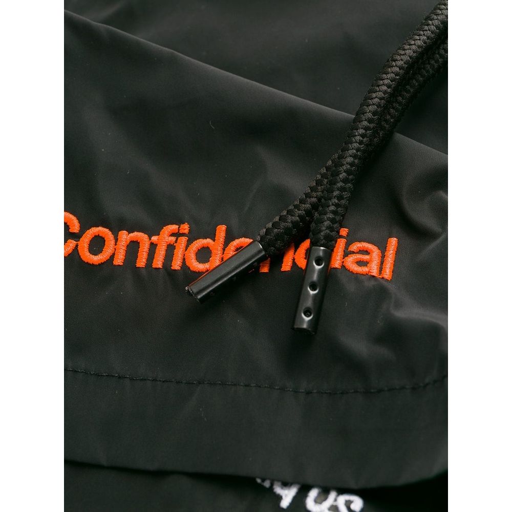 Costum de baie Marcelo Burlon negru din poliamidă pentru bărbați