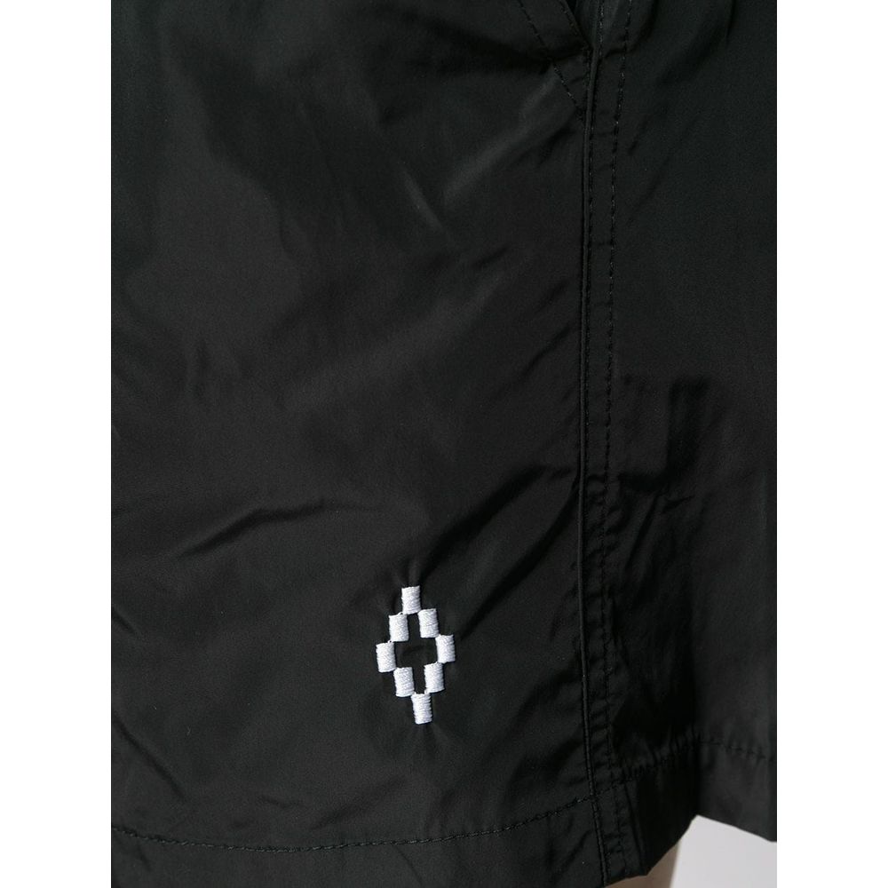 Costum de baie Marcelo Burlon negru din poliamidă pentru bărbați