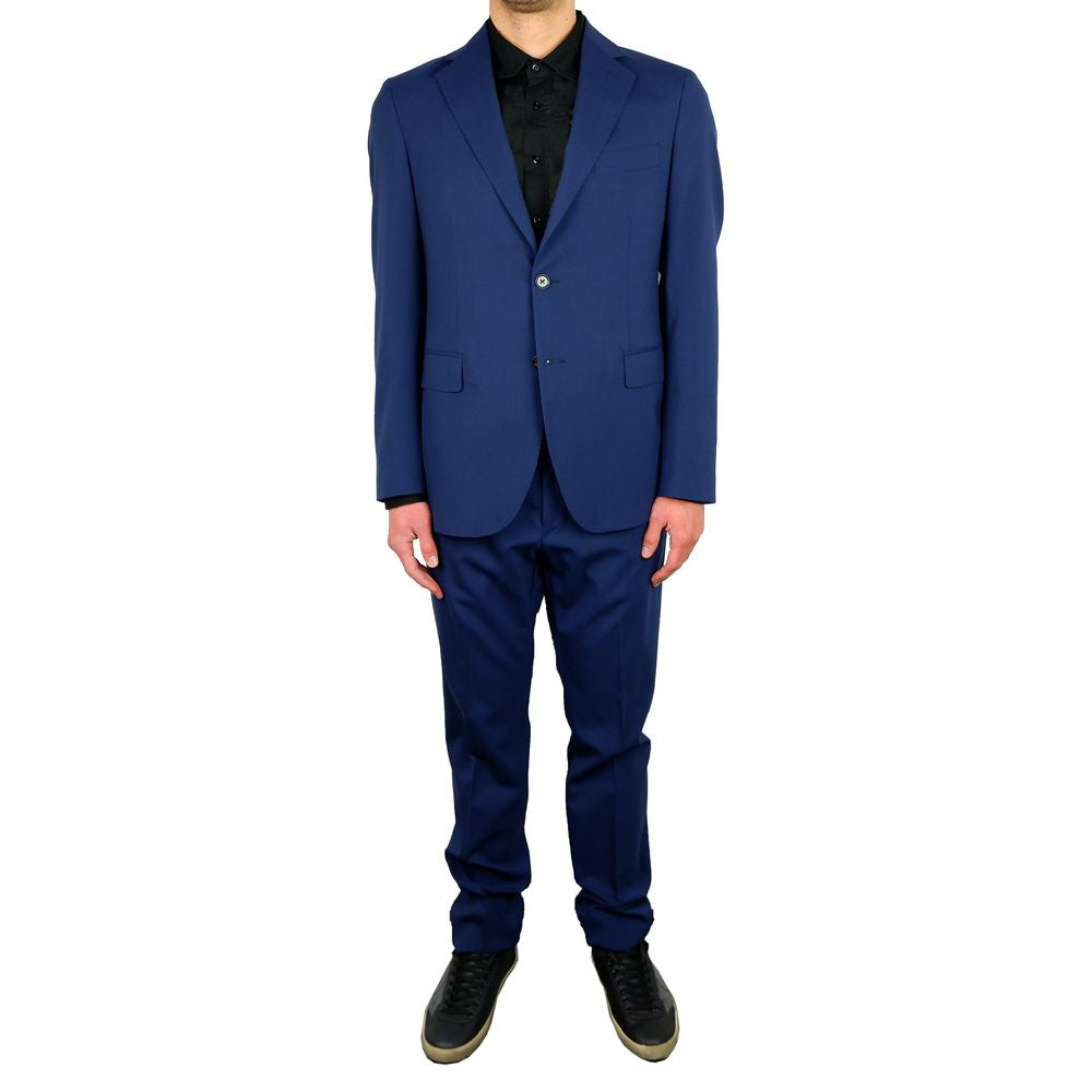 Aquascutum – Eleganter, blauer Zweiteiler aus Wollmischung