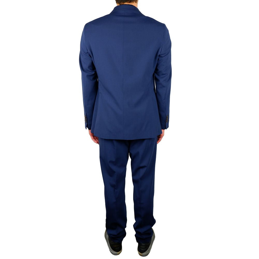 Aquascutum – Eleganter, blauer Zweiteiler aus Wollmischung