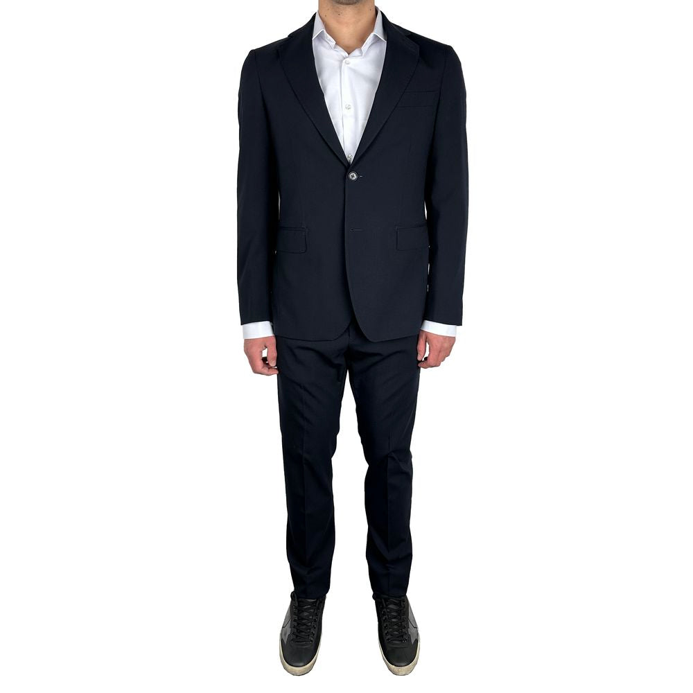 Marineblauer Aquascutum-Herrenanzug aus Wolle