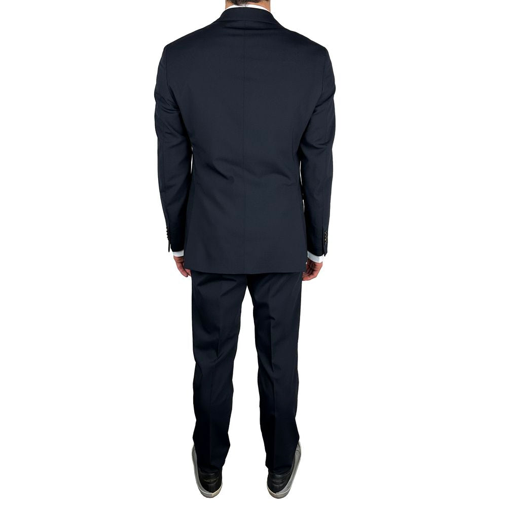 Marineblauer Aquascutum-Herrenanzug aus Wolle