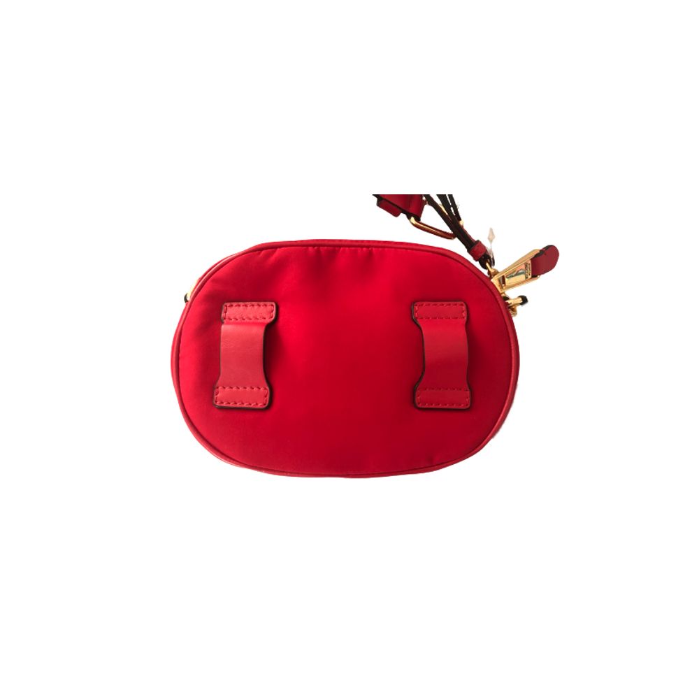 Moschino Couture – Schicke, bestickte Nylon-Gürteltasche in Pink