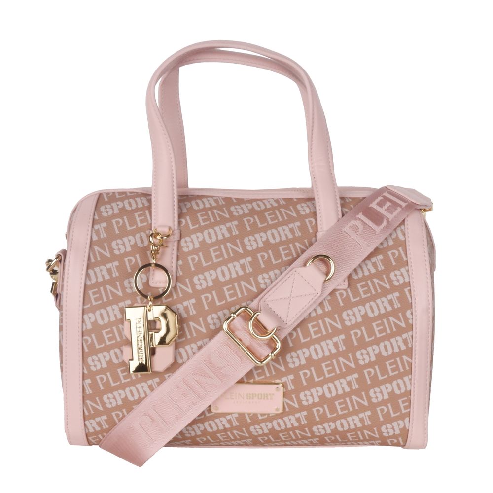 Plein Sport Chic – Umhängetasche aus Öko-Leder in Rosa