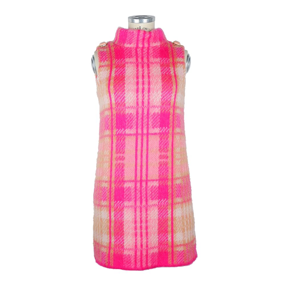 Elisabetta Franchi Rochie Fuchsia Marabou Femei