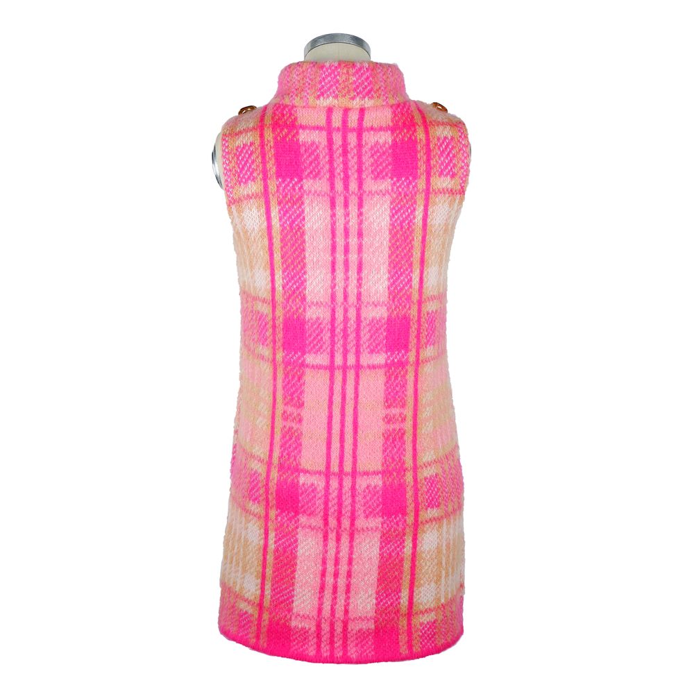 Elisabetta Franchi Rochie Fuchsia Marabou Femei
