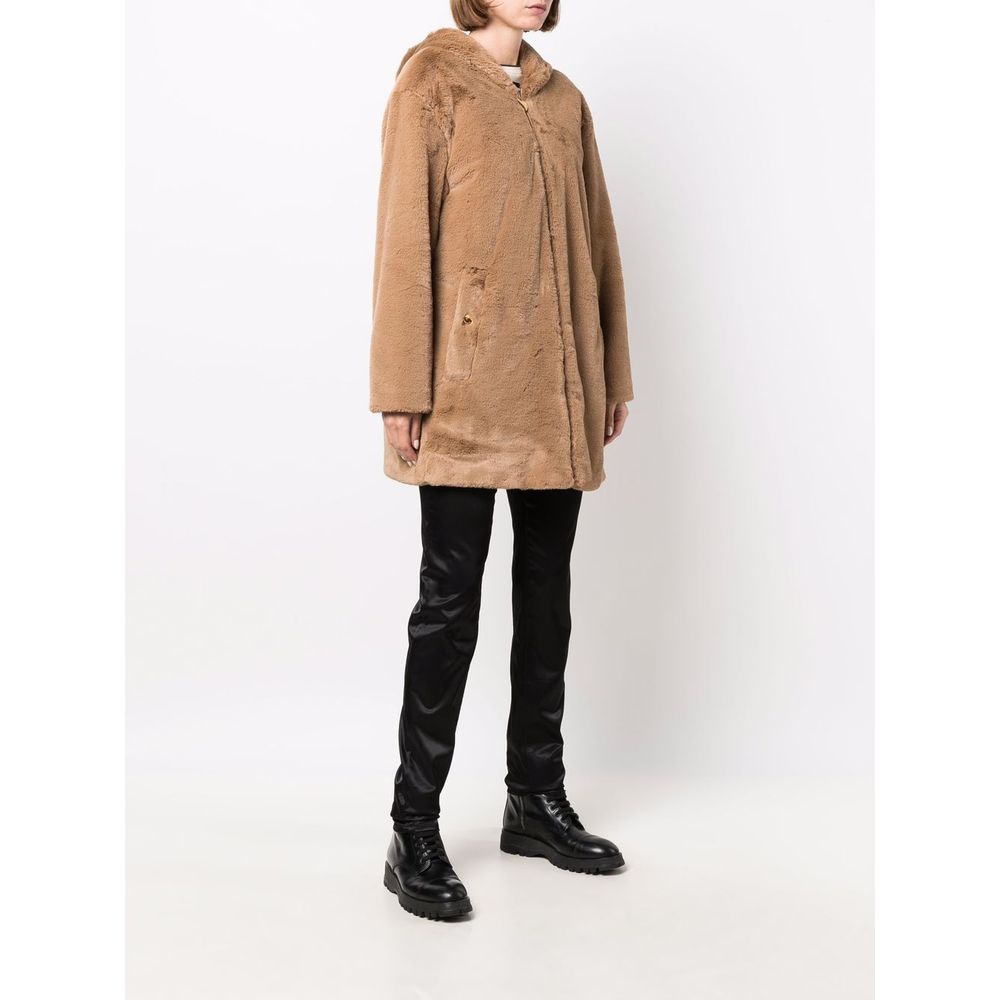 Love Moschino Beige Polyester Damen Mantel