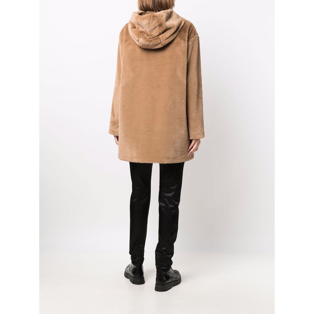 Love Moschino Beige Polyester Damen Mantel