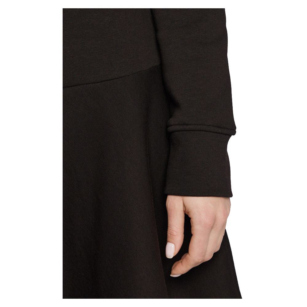 Rochie Love Moschino Chic din amestec de bumbac cu logo în relief