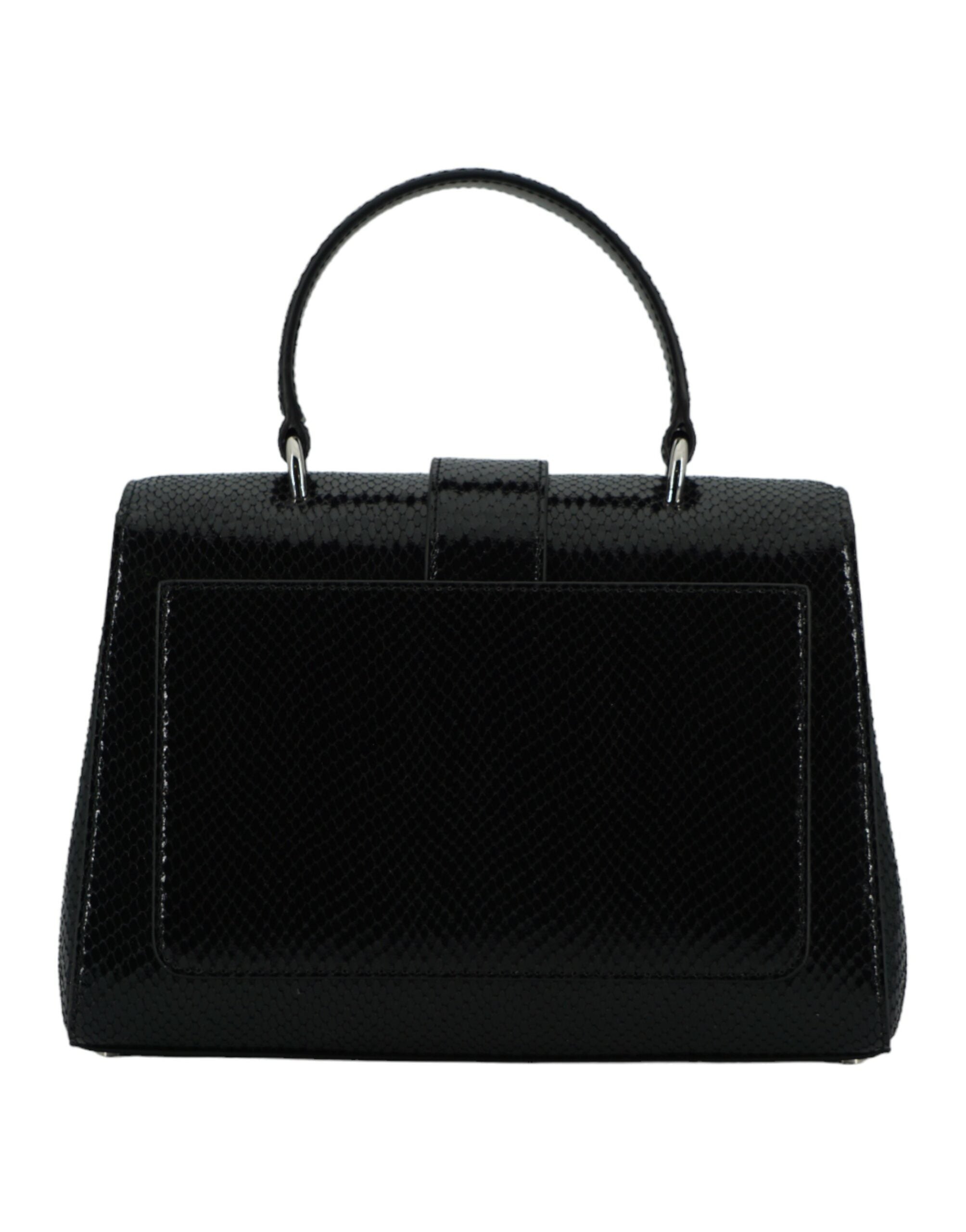 Jimmy Choo – Schwarze Umhängetasche aus Leder mit Tragegriff