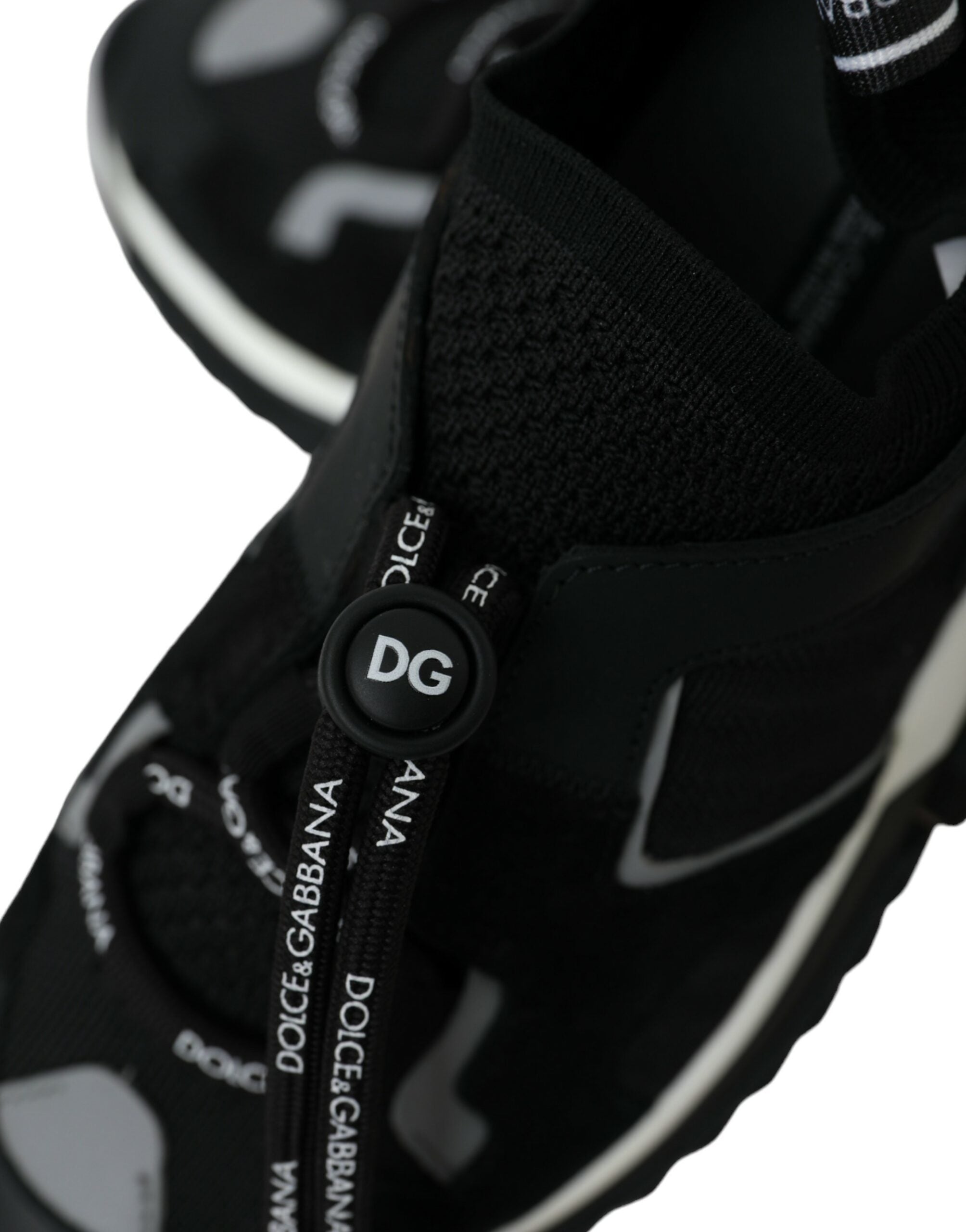 Dolce &amp; Gabbana Sorrento Trekking-Sneakers aus schwarzem Mesh