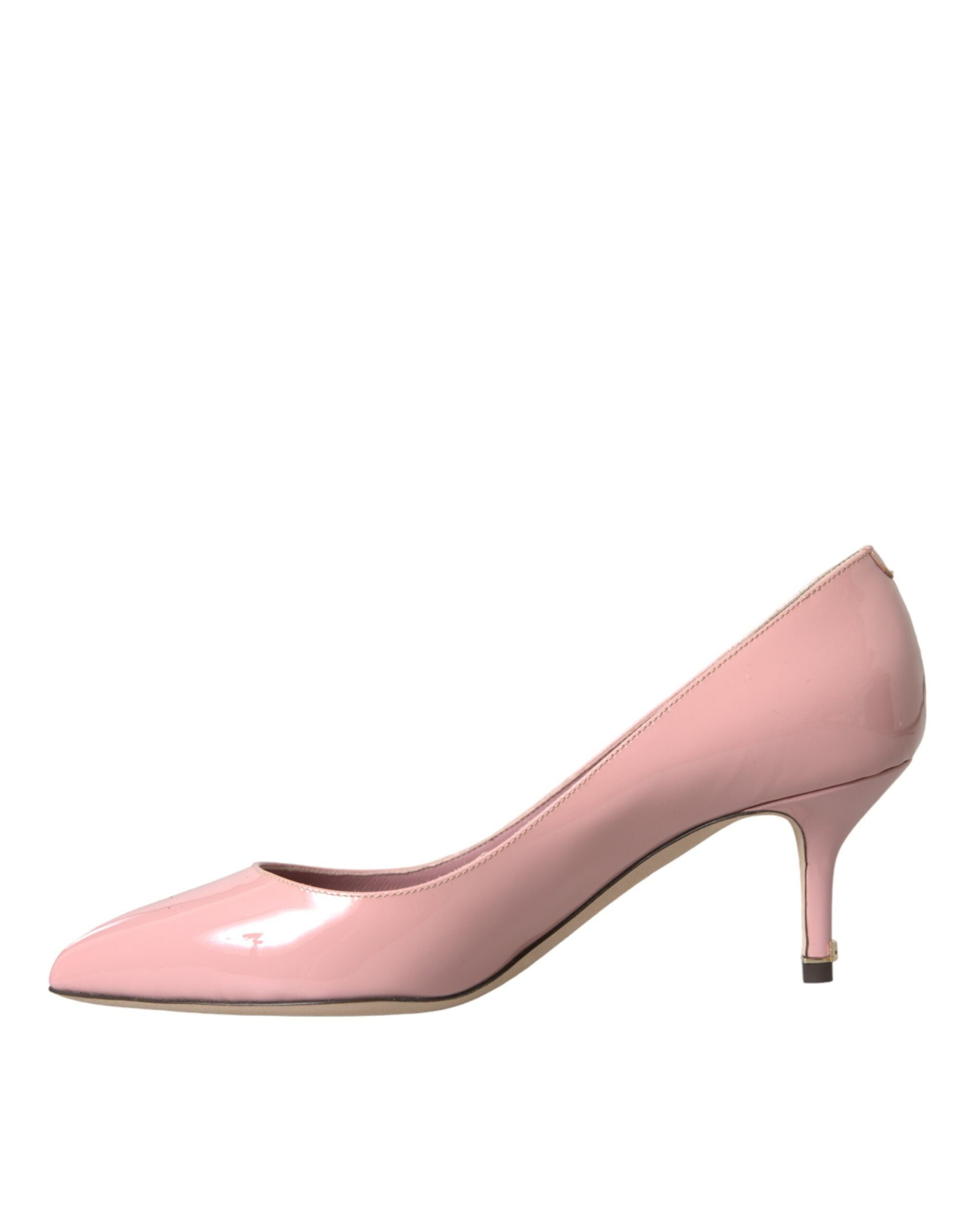 Dolce &amp; Gabbana Hellrosa Lackleder Heels Pumps Schuhe