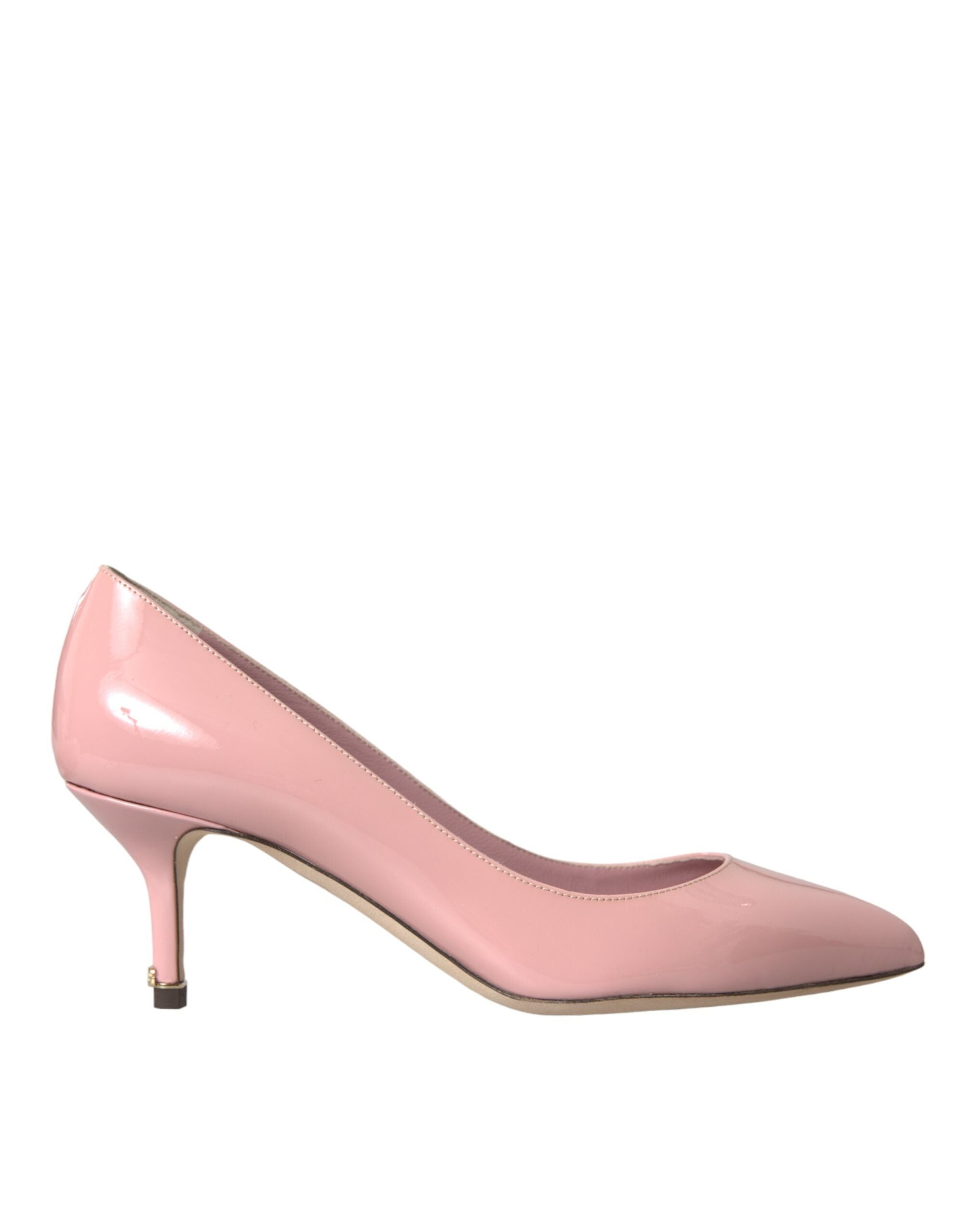 Dolce &amp; Gabbana Hellrosa Lackleder Heels Pumps Schuhe
