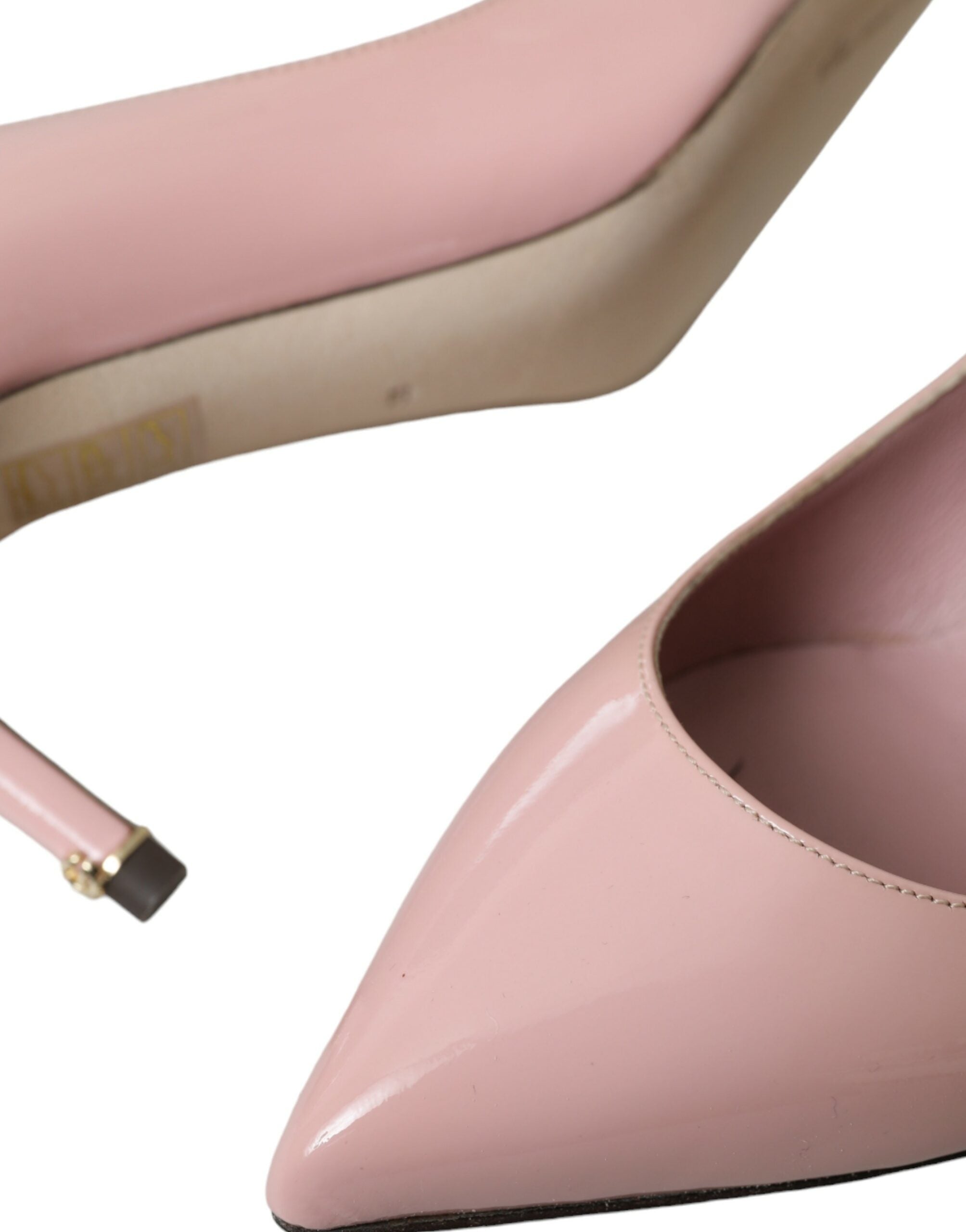 Dolce &amp; Gabbana Hellrosa Lackleder Heels Pumps Schuhe