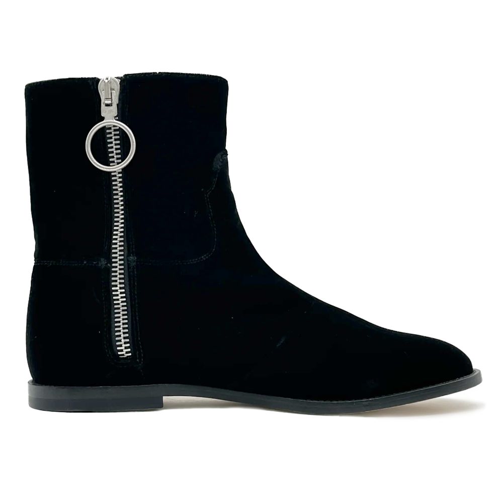 Off-White Damen Stiefelette aus schwarzem Kalbsleder