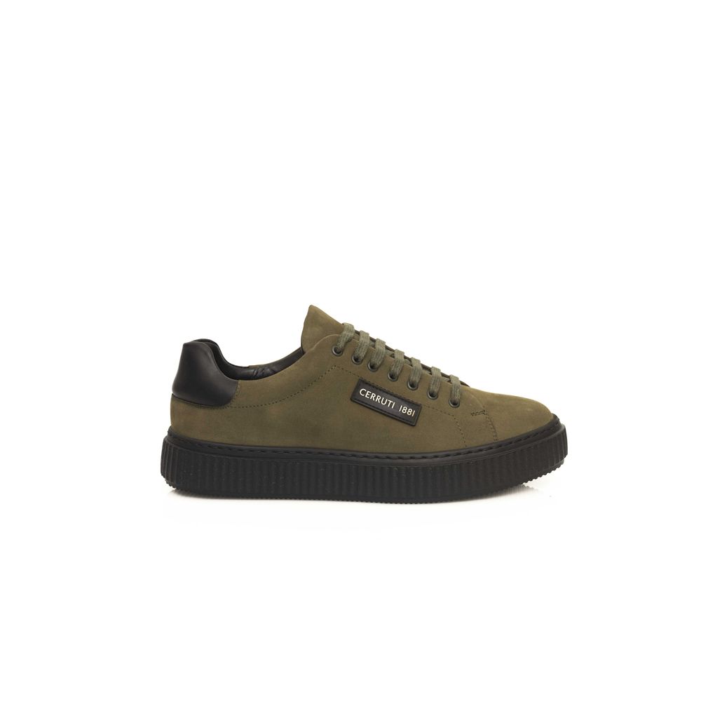 Cerruti 1881 Herren Sneaker aus grünem Rindsleder