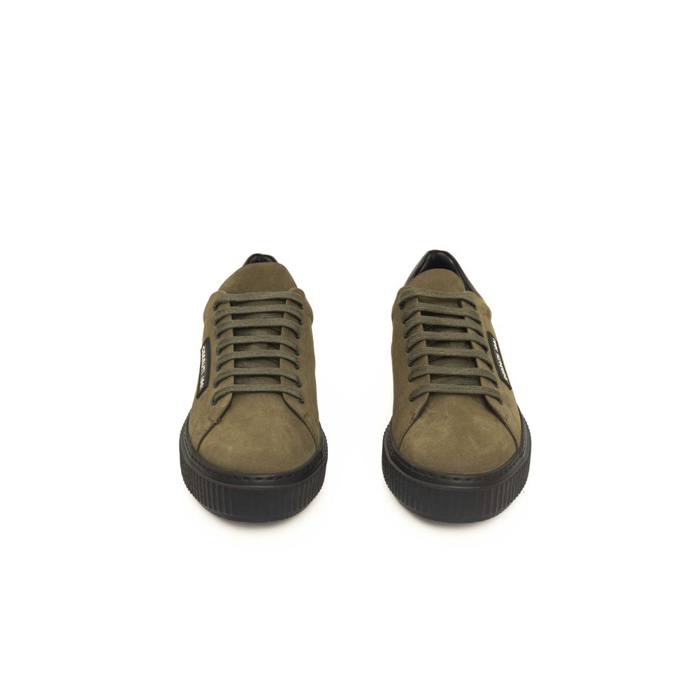 Cerruti 1881 Herren Sneaker aus grünem Rindsleder