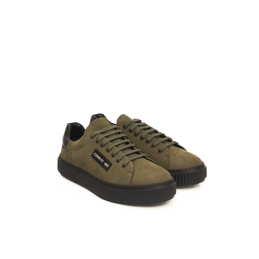Cerruti 1881 Herren Sneaker aus grünem Rindsleder