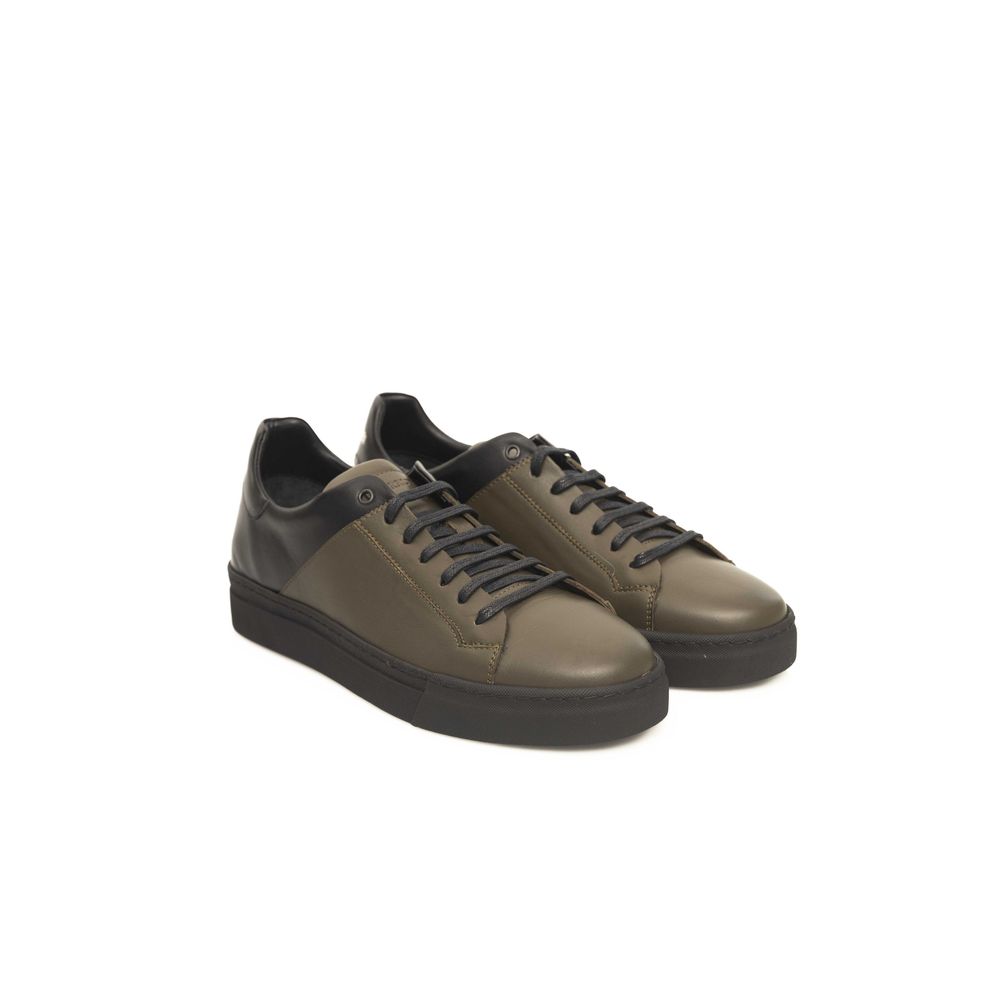 Cerruti 1881 Herren Sneaker aus grünem Rindsleder