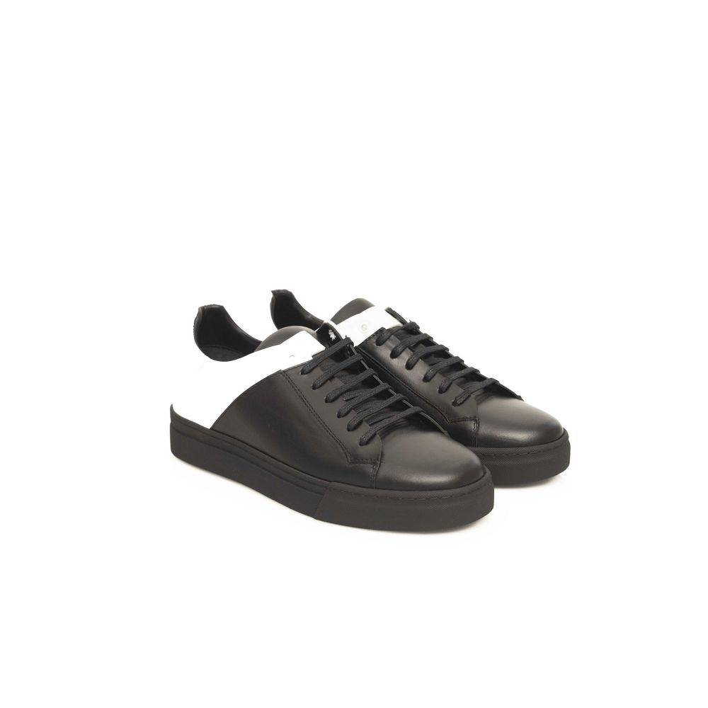 Cerruti 1881 Herren-Sneaker aus schwarzem Leder