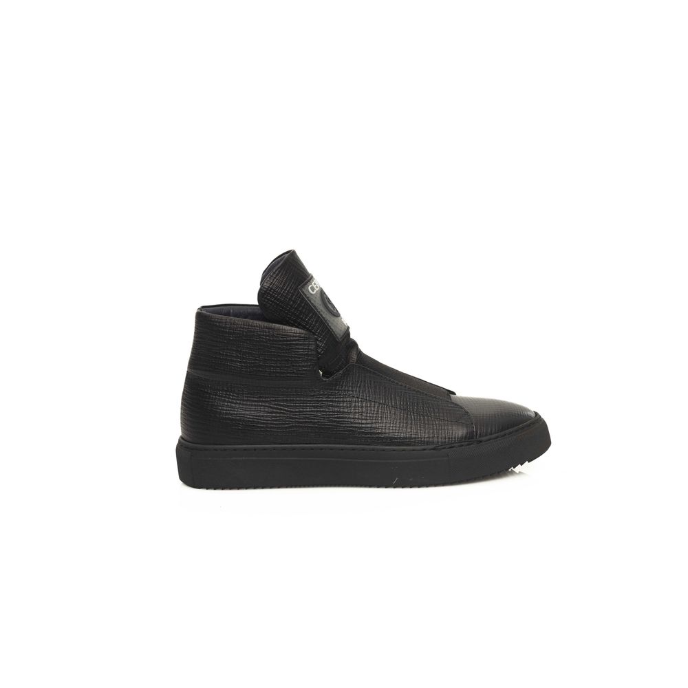 Cerruti 1881 Herren-Sneaker aus schwarzem Kalbsleder