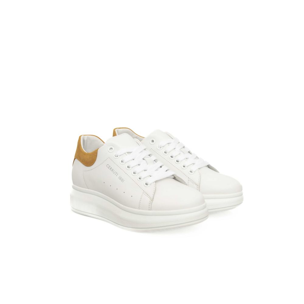Cerruti 1881 Damen-Sneaker aus weißem Leder