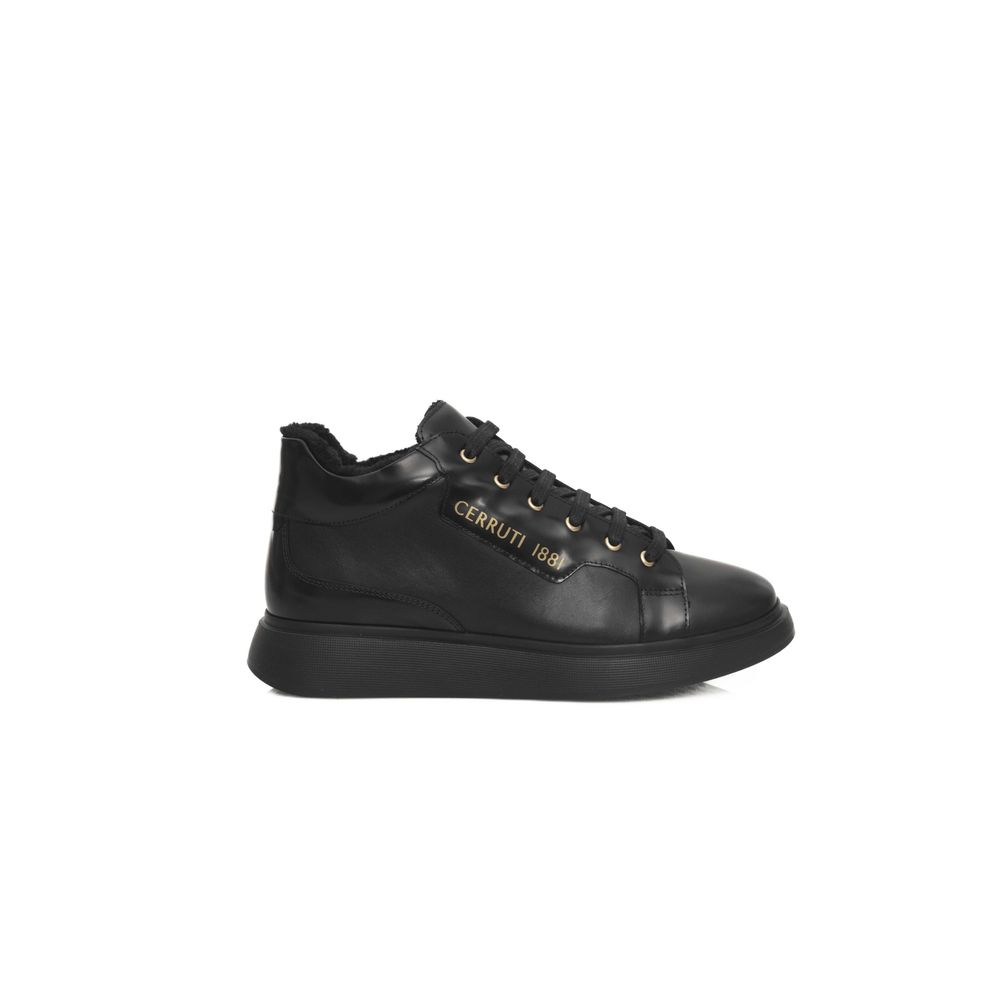 Cerruti 1881 Damen-Sneaker aus schwarzem Leder