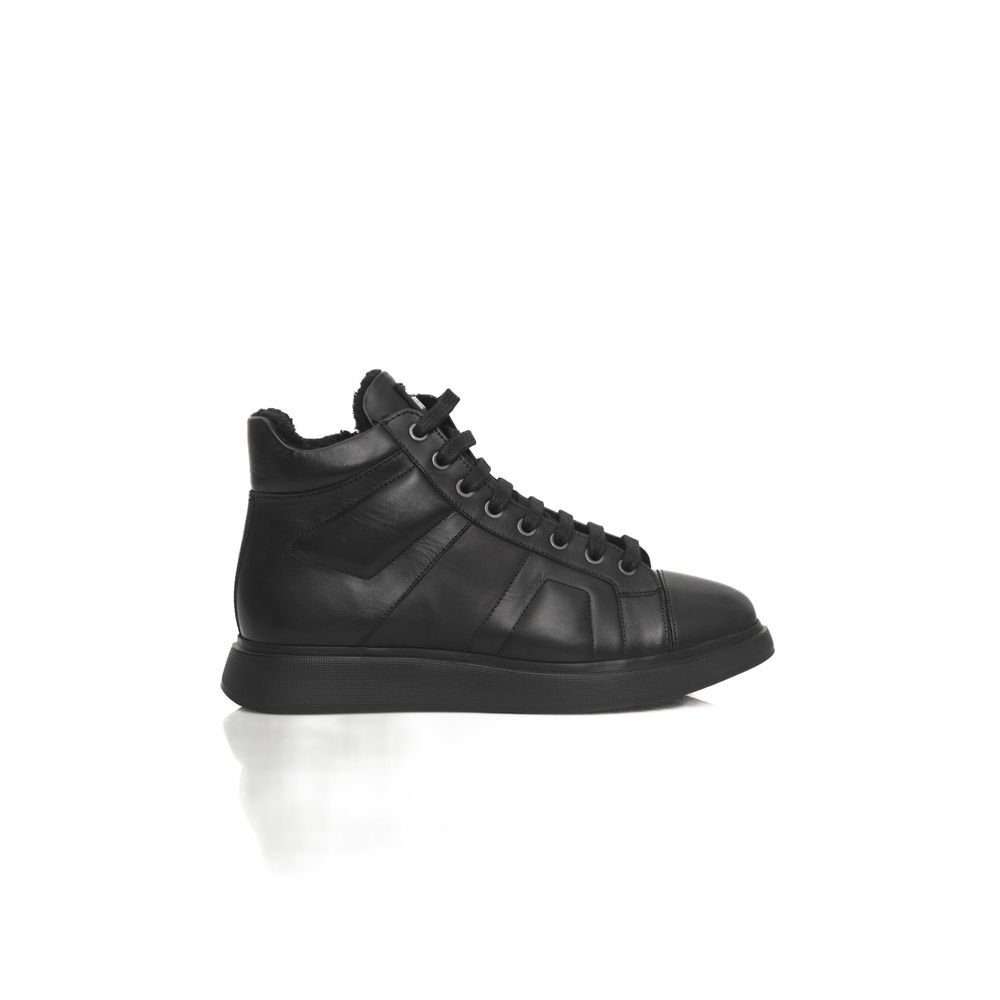 Cerruti 1881 Damen Sneaker aus schwarzem Rindsleder