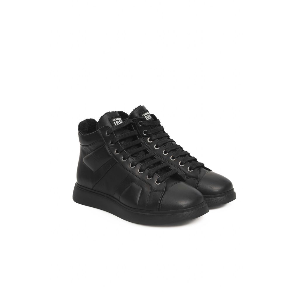 Tenișor Cerruti 1881 Black Cowhide pentru femei