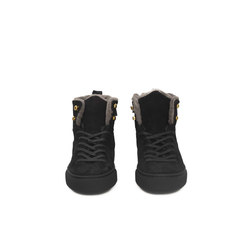 Cerruti 1881 Damen Sneaker aus schwarzem Rindsleder