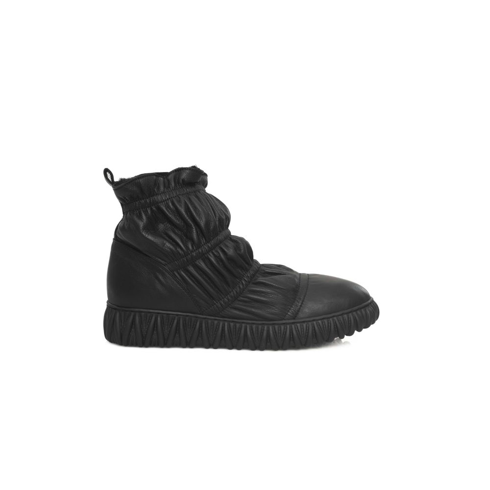 Cerruti 1881 Damenstiefel aus schwarzem Leder