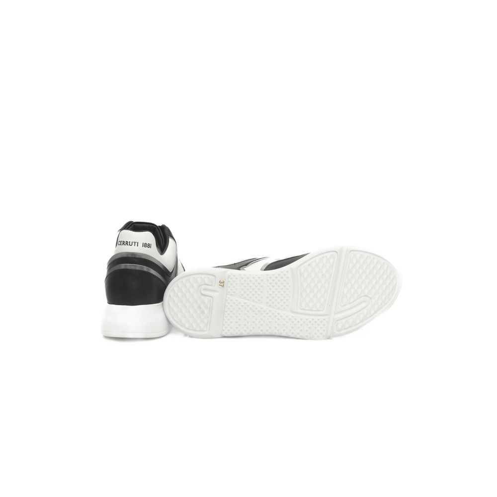Cerruti 1881 Damen Sneaker aus schwarzem Rindsleder