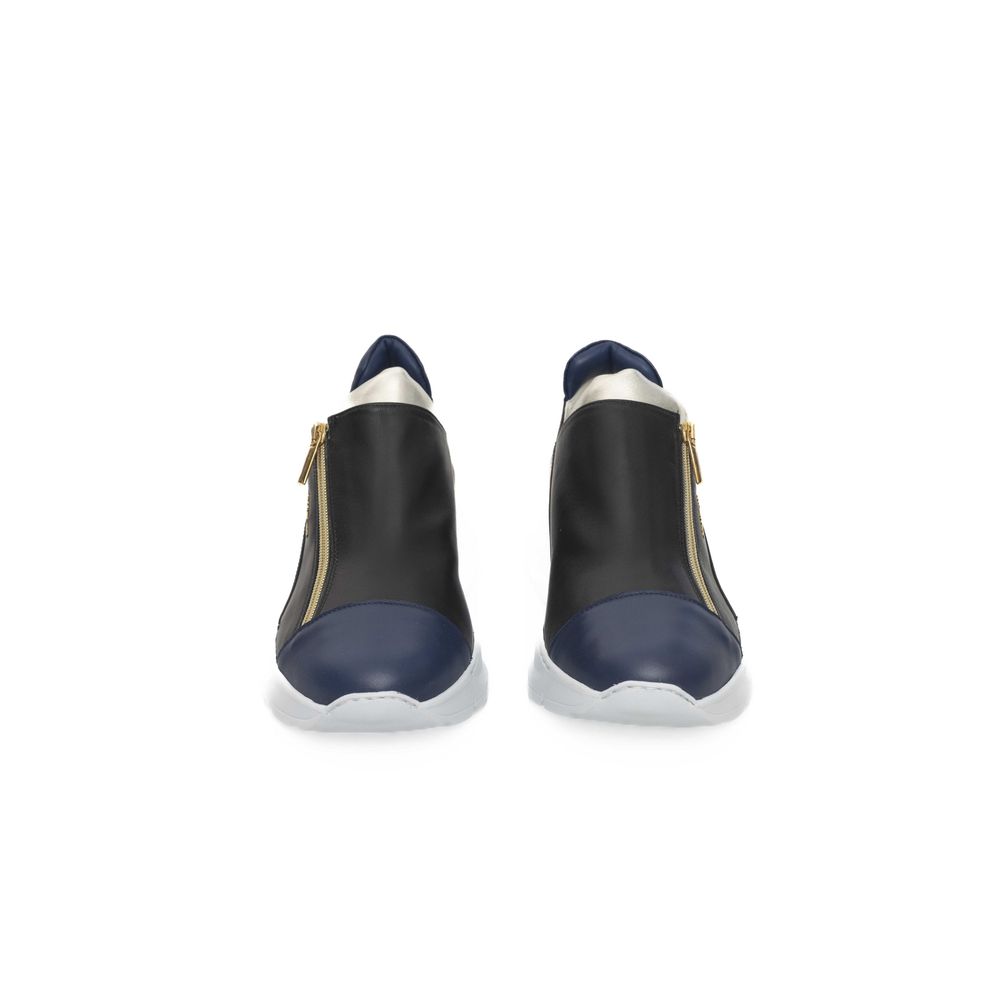 Cerruti 1881 Damen-Sneaker aus schwarzem Ziegenleder