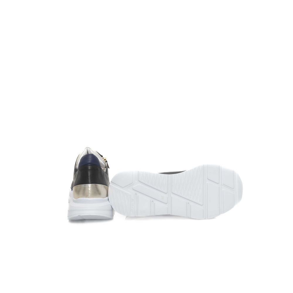 Cerruti 1881 Damen-Sneaker aus schwarzem Ziegenleder