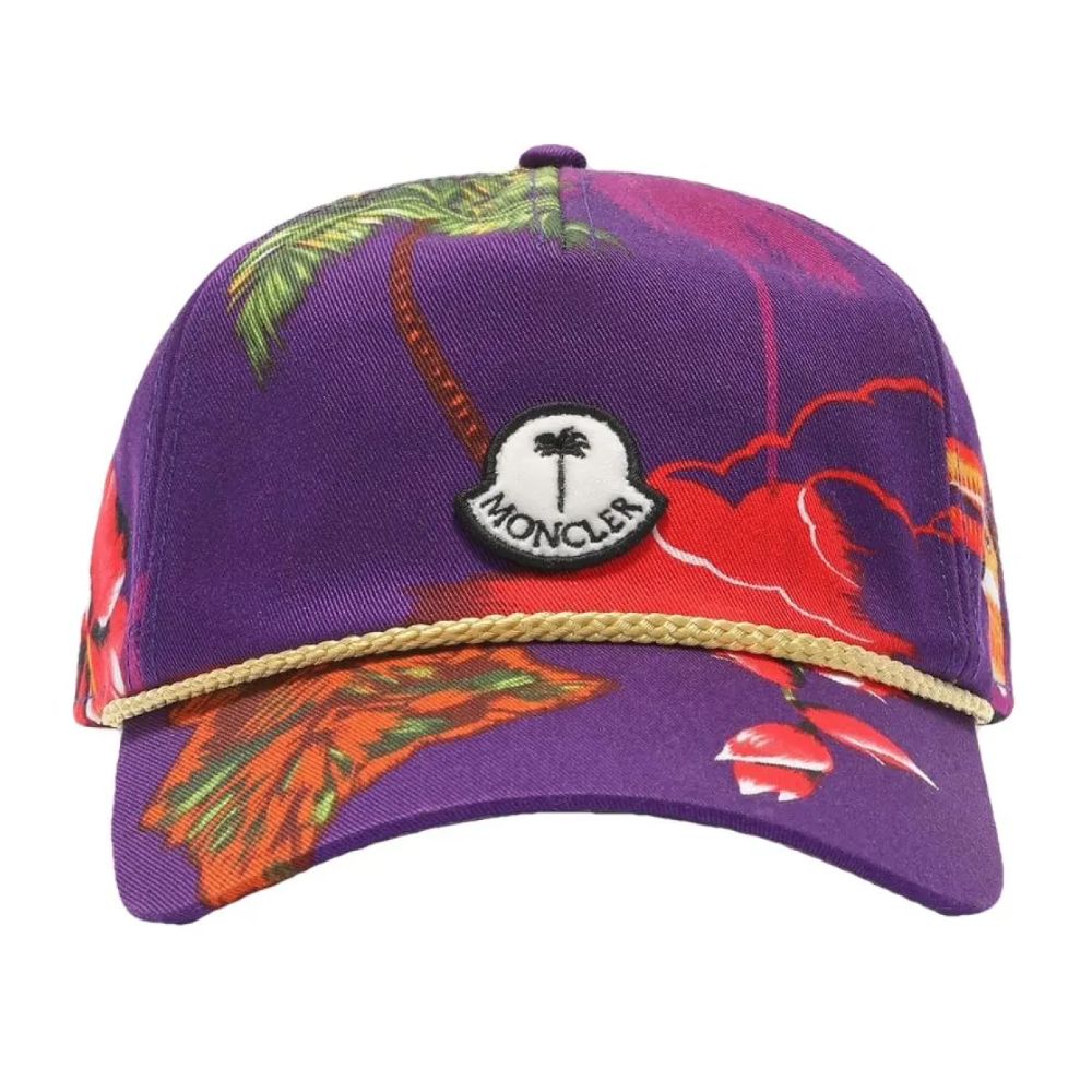 Pălării și șepci Moncler x Palm Angels din bumbac violet