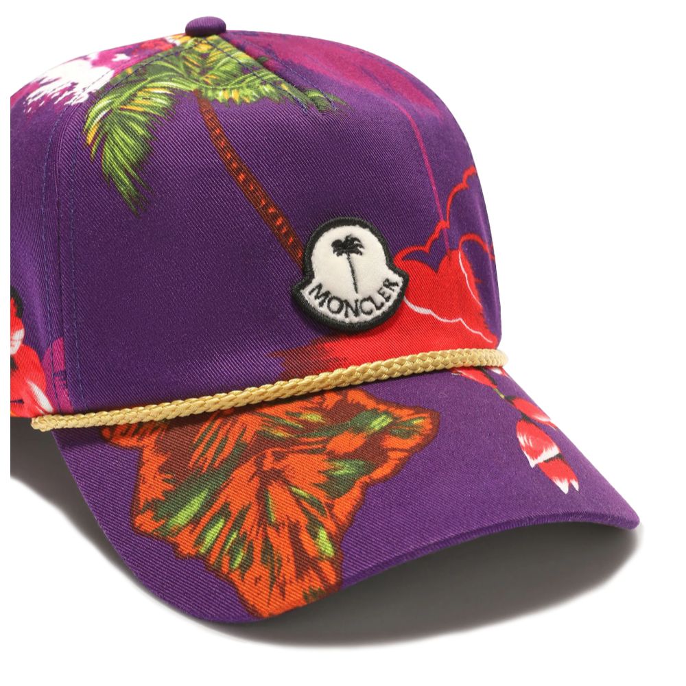 Pălării și șepci Moncler x Palm Angels din bumbac violet