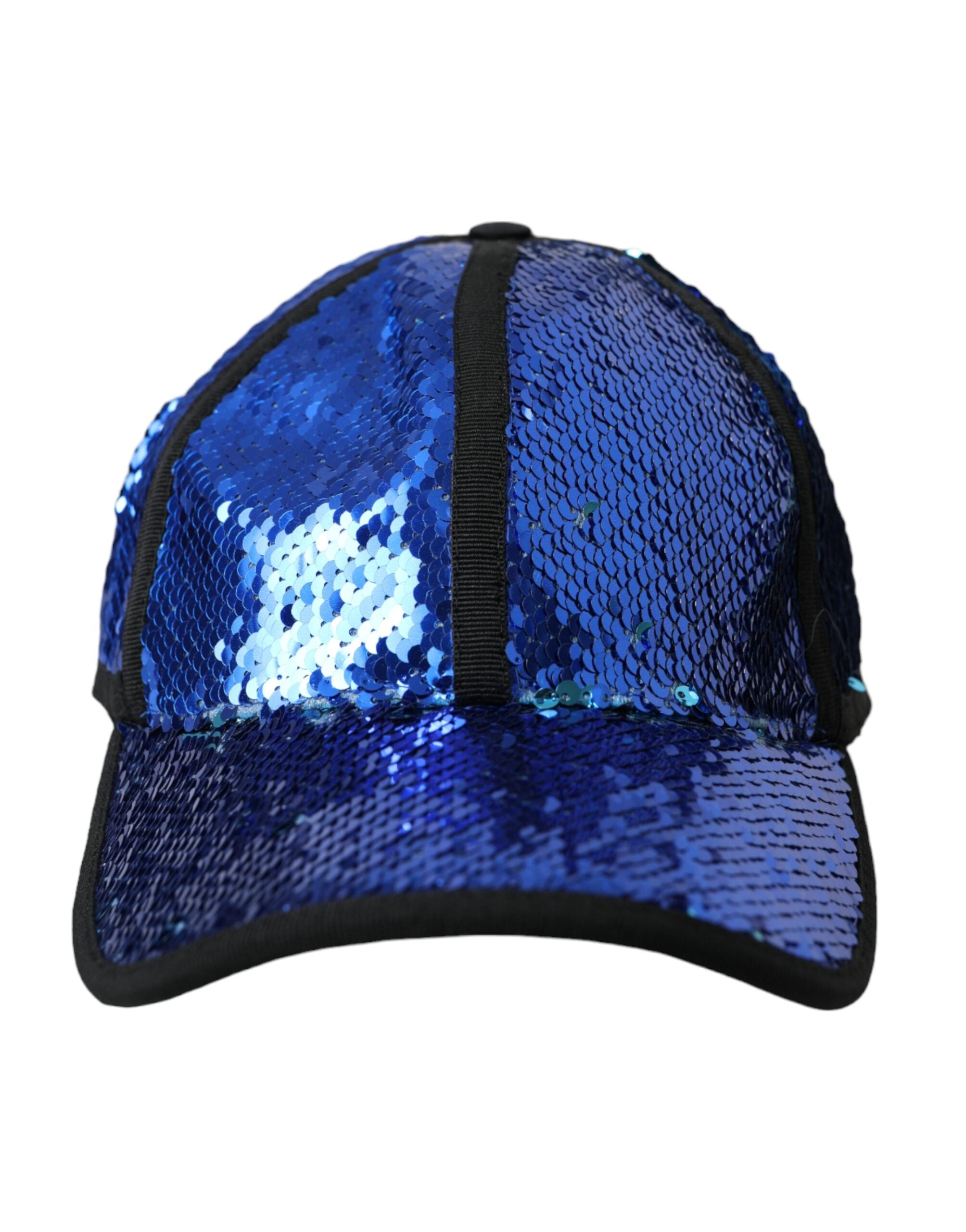 Dolce &amp; Gabbana Șapcă de baseball cu paiete albastru regal pentru bărbați
