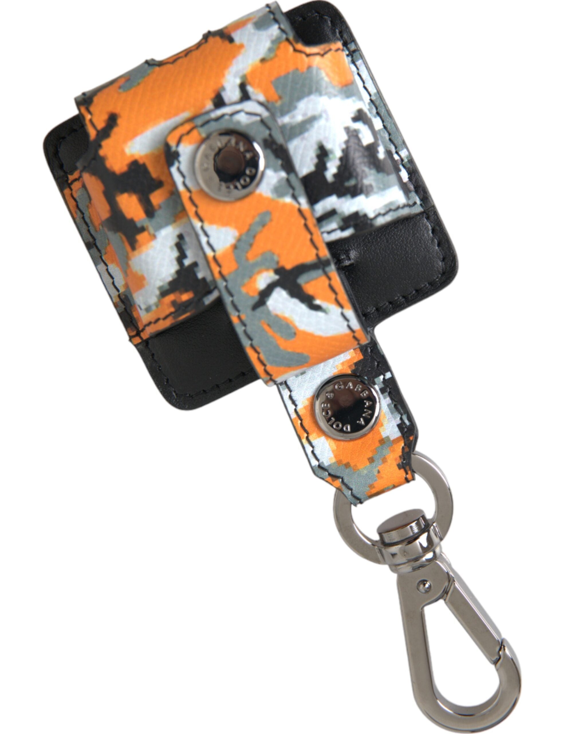 Husă Dolce &amp; Gabbana pentru Airpods din piele cu imprimeu de camuflaj multicolor