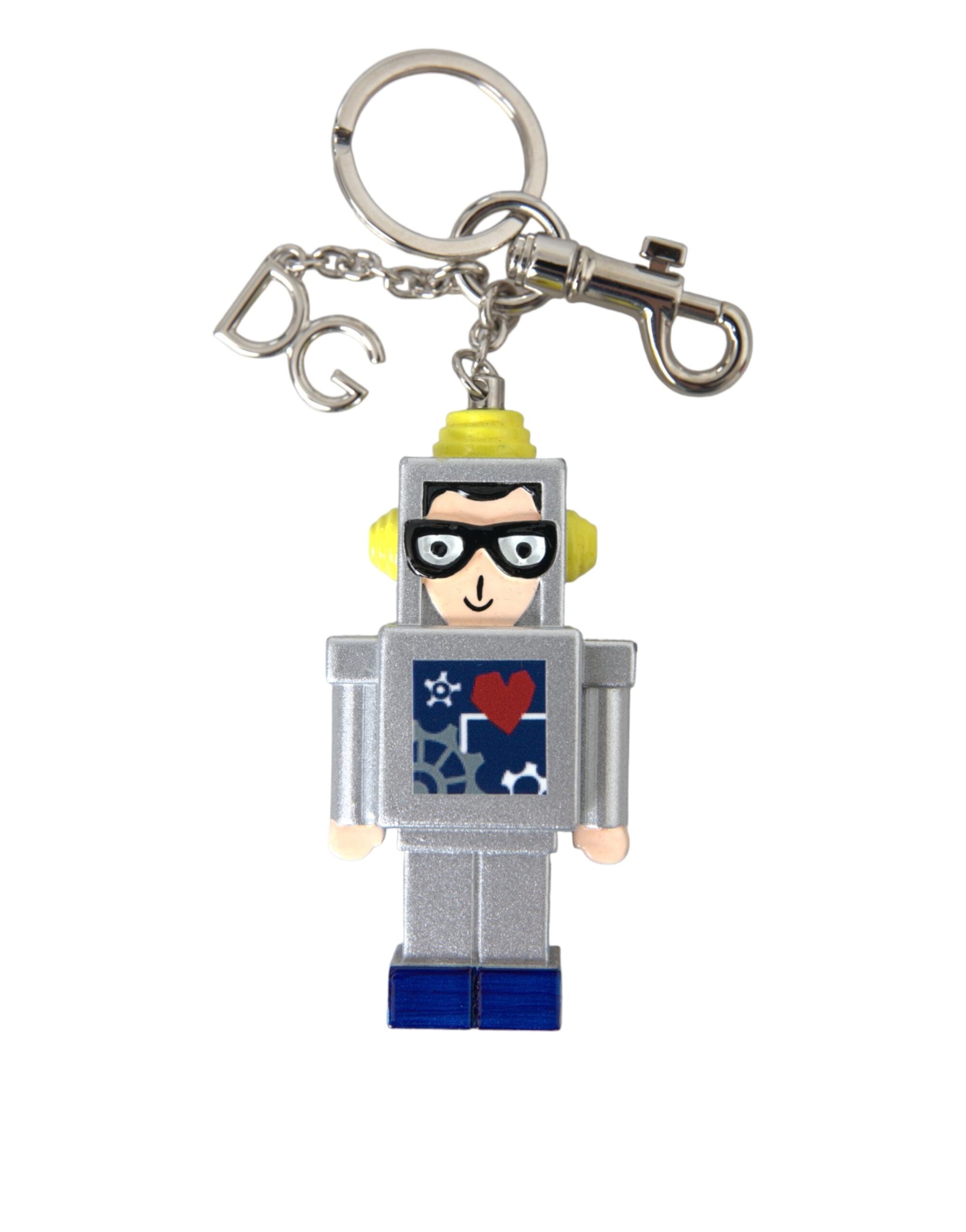Breloc Dolce &amp; Gabbana cu logo metalic multicolor Astronaut Space